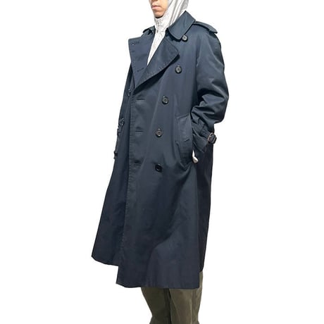 【USED】80'S-90'S BURBERRYS TRENCH COAT NAVY MADE IN ENGLAND