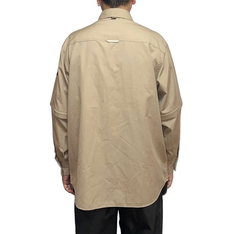 【USED】00's AIRWALK DETACHABLE GIMMICK SHIRT BEIGE