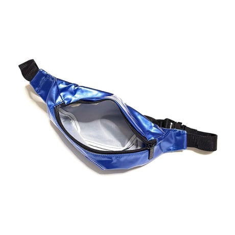 【USED】 80's-90's Osamu Tezuka Design Seibu Lions Metallic Blue Waist Bag