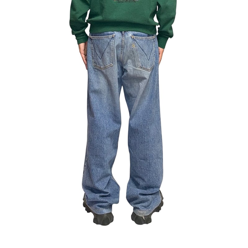 USED】00's VOLCOM Wide Denim Pants V-Stitch Bac