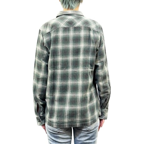 【USED】90's-00's TOMMY JEANS OMBRE CHECK SHIRT