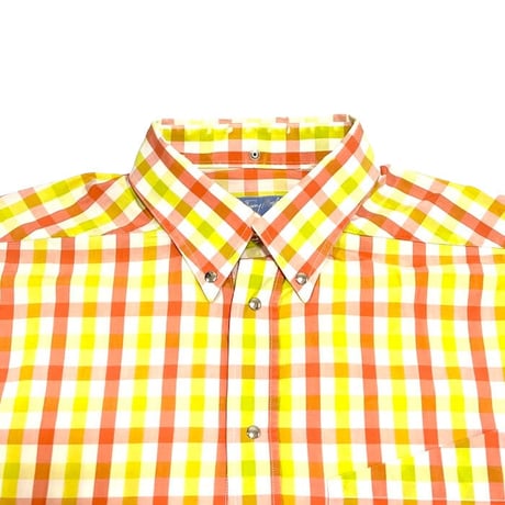 【USED】80'S-90'S THIERRY MUGLER SNAP BUTTON CHECKED SHIRT