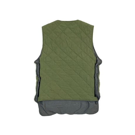 【USED】90'S ANARCHIC ADJUSTMENT QUILTING VEST