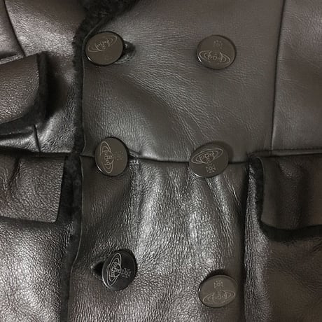 【USED】90'S VIVIENNE WESTWOOD GOLD LABEL MEN'S MOUTON COAT BLACK