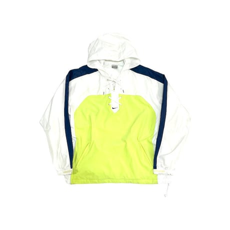 【USED】00'S NIKE LACE-UP POLY HOODIE
