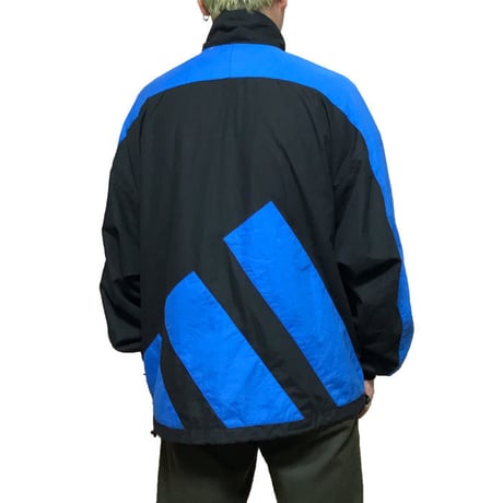 【USED】90'S-00'S ADIDAS  3-STRIPE LOGO HALF ZIP PULLOVER