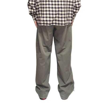 【USED】90's DOCKERS Two Tuck Wide Chino Pants Faded Gray Made in USA