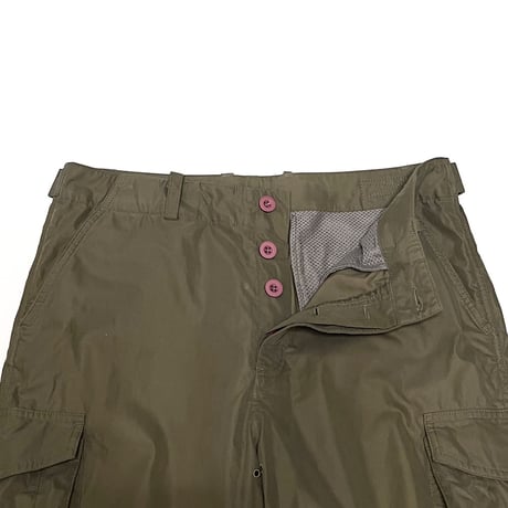 【USED】00's STUSSY MIXED FIBER 8-POCKET CARGO PANTS