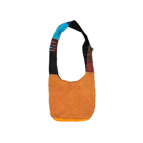 【DEAD STOCK】HIPPIE HOBO SHOULDER BAG OCHER