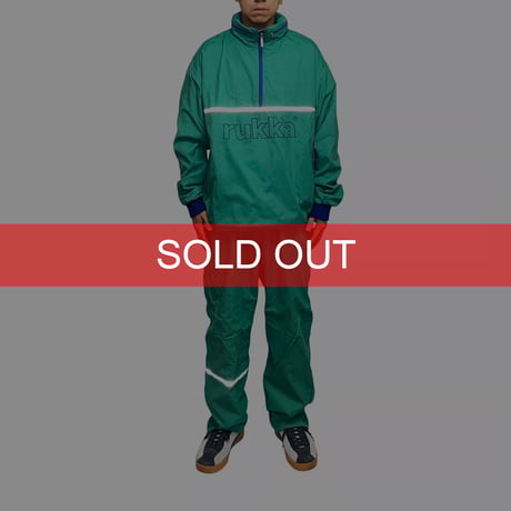 【USED】80's Rukka Finland Tech Tracksuit Emerald Green