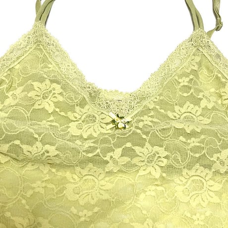 【USED】00'S VICTORIA'S SECRET CAMISOLE GREEN