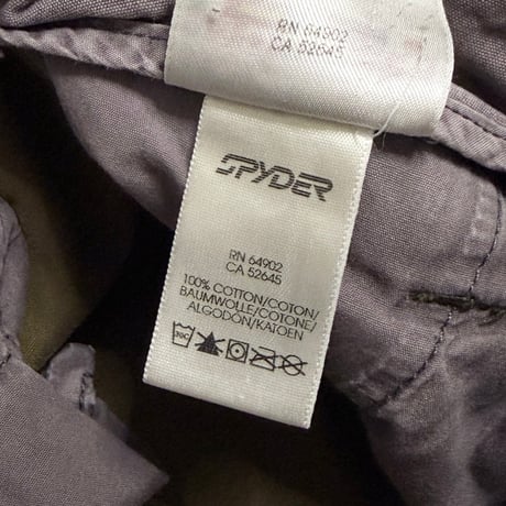 【USED】00's SPYDER Graphic Cotton Shorts Brown
