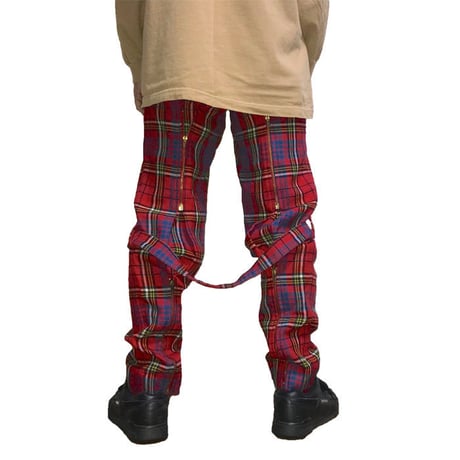 【USED】90'S VIVIENNE WESTWOOD RED ANDERSON WOOL BONDAGE TROUSERS