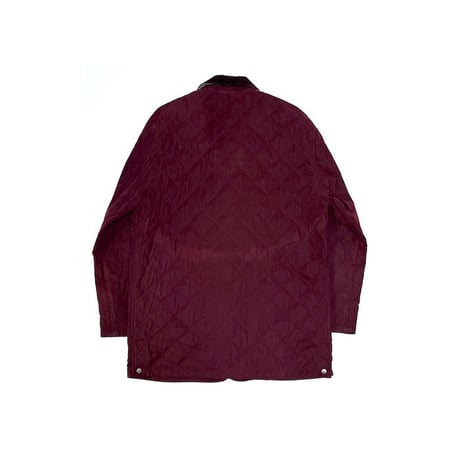 【USED】00'S BURBERRY LONDON WAXED COTTON QUILTED JACKET