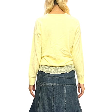 【USED】00'S BOSCH KNIT CARDIGAN YELLOW