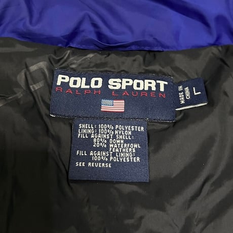 【USED】90'S POLO SPORT RALPH LAUREN DOWN VEST