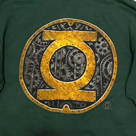 【USED】00's DC COMICS Green Lantern STEAM PUNK LOGO ZIP PARKA