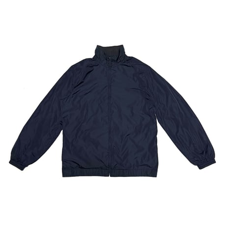 【USED】00's PRADA SPORT Reversible Cotton Nylon Jacket Faded Black