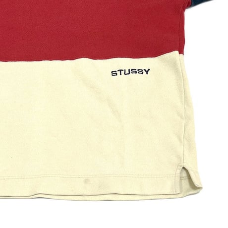 【USED】90'S STUSSY SWITCHING SWEATSHIRT