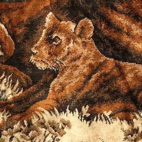 【USED】70'S MOROCCAN LION WALL TAPESTRY