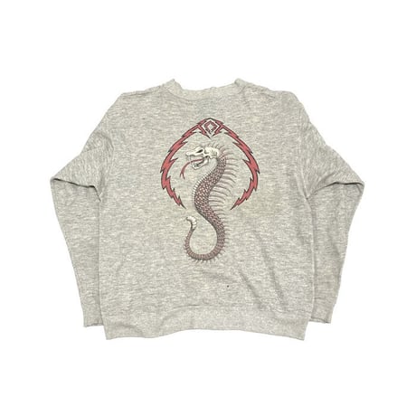 【USED】80'S POWELL MIKE MCGILL SKULL SEAHORSE SWEATSHIRT