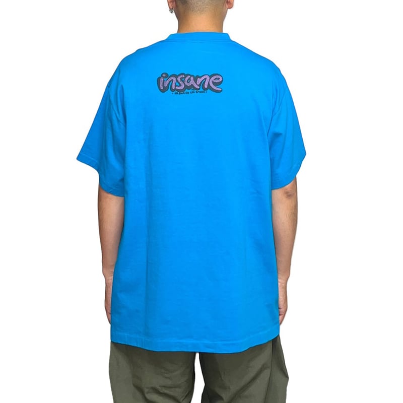 USED】90's insane Look into my eyes T-SHIRT SKY USED】90's insane Look into my eyes T-SHIRT SKY