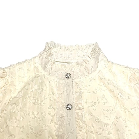 【USED】00's BIJOU BUTTON BLOUSE