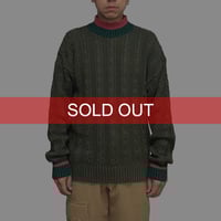 【USED】90's Eddie Bauer COTTON KNIT HI-NECK SWEATER MADE IN UNITED KINGDOM