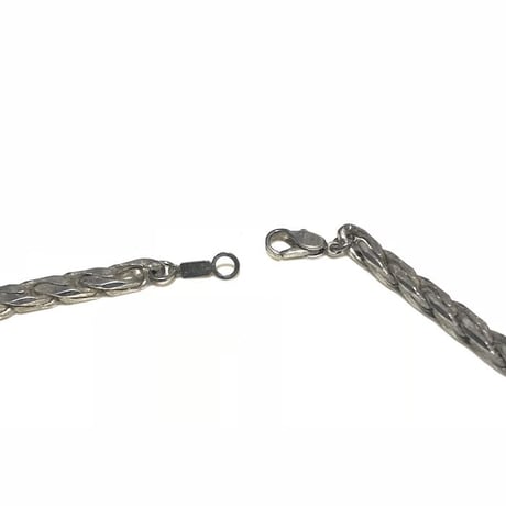 【USED】CUBIC FLAT LINK CHAIN NECKLACE