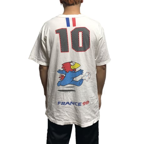 【USED】90'S SOCCER FRANCE WORLD CUP T-SHIRT