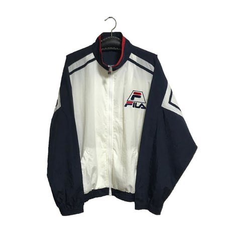 【USED】90'S FILA OLD SCHOOL NYLON JACKET