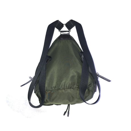 【USED】VINTAGE PRADA NYLON MINI BACKPACK GREEN