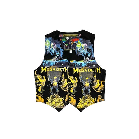 【DEAD STOCK】90's MEGADETH OXIDATION OF THE NATIONS × RUST IN PEACE GILET