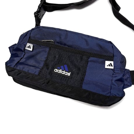 【USED】00's adidas RUBBER LOGO BUMBAG