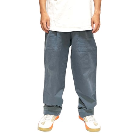 【USED】90'S ARMANI JEANS 2TAC PANTS BLUEGRAY