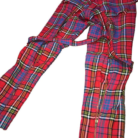 【USED】90'S VIVIENNE WESTWOOD RED ANDERSON WOOL BONDAGE TROUSERS
