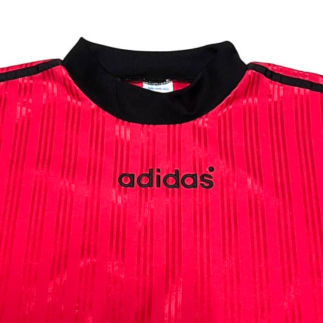 【USED】80's-90's adidas L/S SOCCER JERSEY RED
