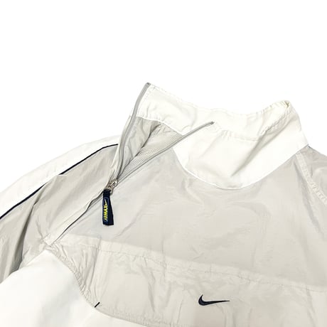 【USED】00's EURO NIKE AIR MAX DIAGONAL HALF ZIP PULLOVER NYLON JACKET
