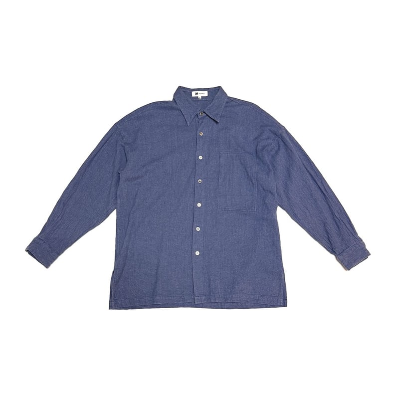 ISSEY MIYAKE ストライプ シャツ シワ加工 長袖 ブルー 3 ISSEY MIYAKE ストライプ シャツ シワ加工 長袖 ブルー 3 ISSEY
