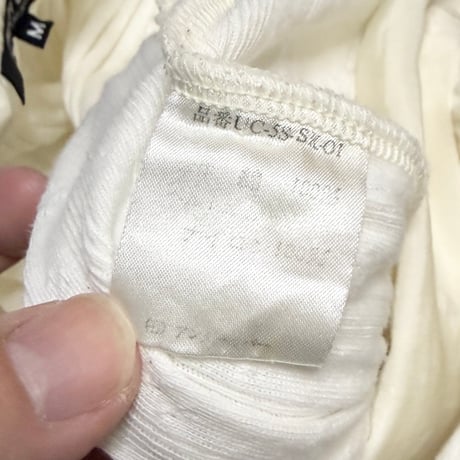 【USED】90's-00’s UNDERCOVER JUN TAKAHASHI Bias-Shift Pleated Skirt Off White