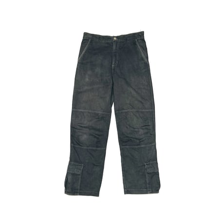 【USED】90's CK Calvin Klein Jeans Black Faded Military Cargo Flight Pants