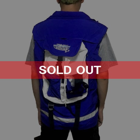 【USED】90'S POCARI SWEAT VEST with BACKPACK