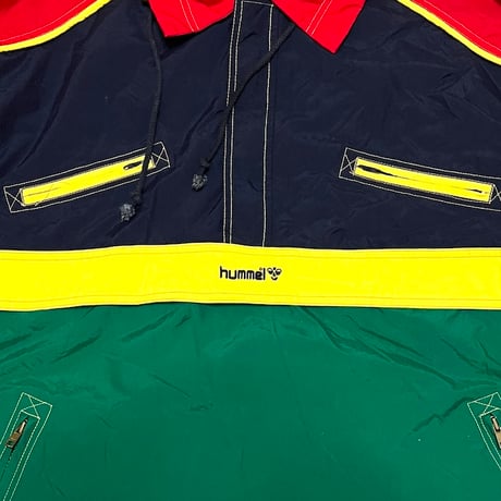 【USED】80'S hummel LEGO COLOR NYLON PULL-OVER JACKET
