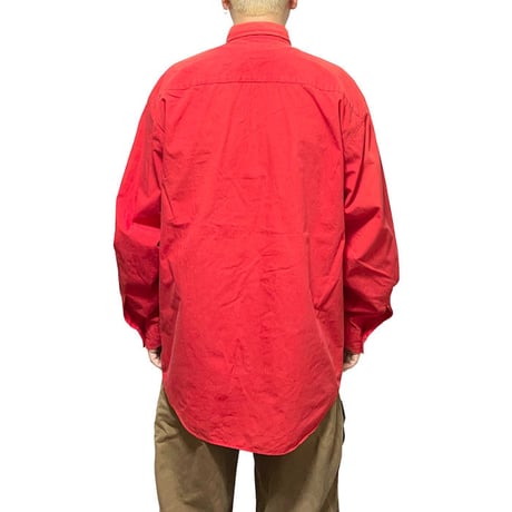 【USED】90'S OLD GAP VERMILION COLOR B.D.SHIRT