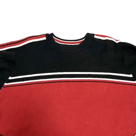 【USED】00'S ARIZONA LINE KNIT SWEATER