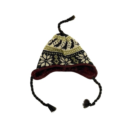 【USED】90's Timberland Nordic Earflap Knit Cap