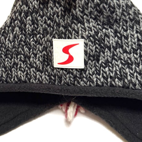 【USED】00's Eisbär "Mohawk Warrior" Alpine Knit Earflap Beanie