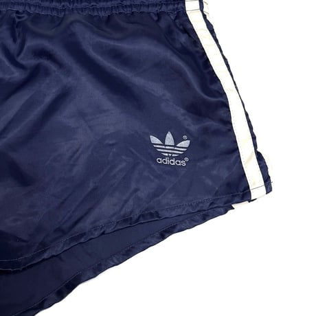 【USED】80's adidas RUNNING SHORTS NAVY MADE IN WEST GERMANY