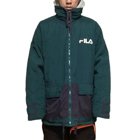 【USED】90'S FILA BIG SIZE NYLON JACKET