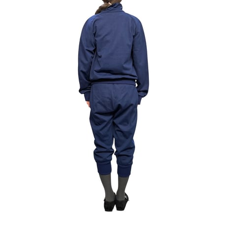 【USED】80's adidas Finland Training Set – Nylon × Knit 2-Piece Suit (Jacket & Overalls)
